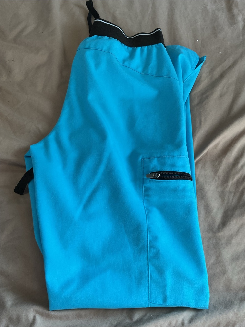 Grey's Anatomy pro wear Barco Teal Spandex Stretch Scrub bottoms size xs petite - Picture 12 of 12